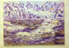 Purple Mountains-130x180-Oil on Canvas